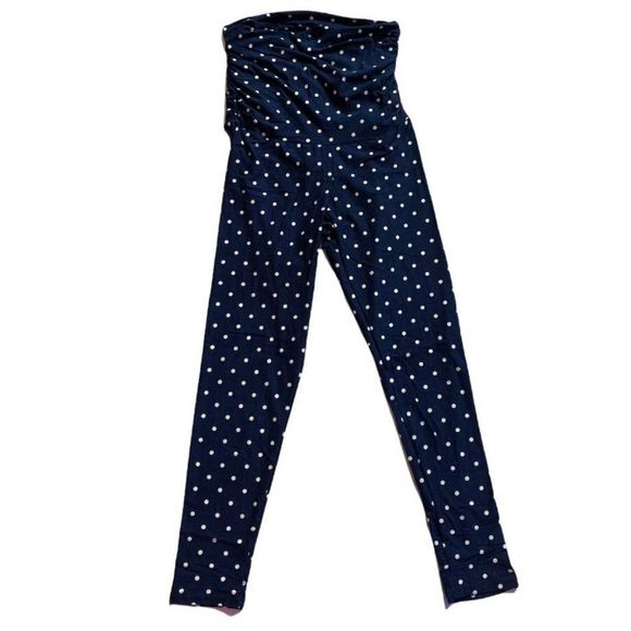 Leggings Depot Dot Print Maternity Leggings w/ Elastic Waist - Picture 2 of 7